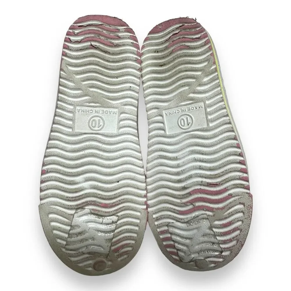 5/$65 ‎ Crewcuts Girls Shoes Sz 10 Pink Closed Toe Water Shoes White Washable